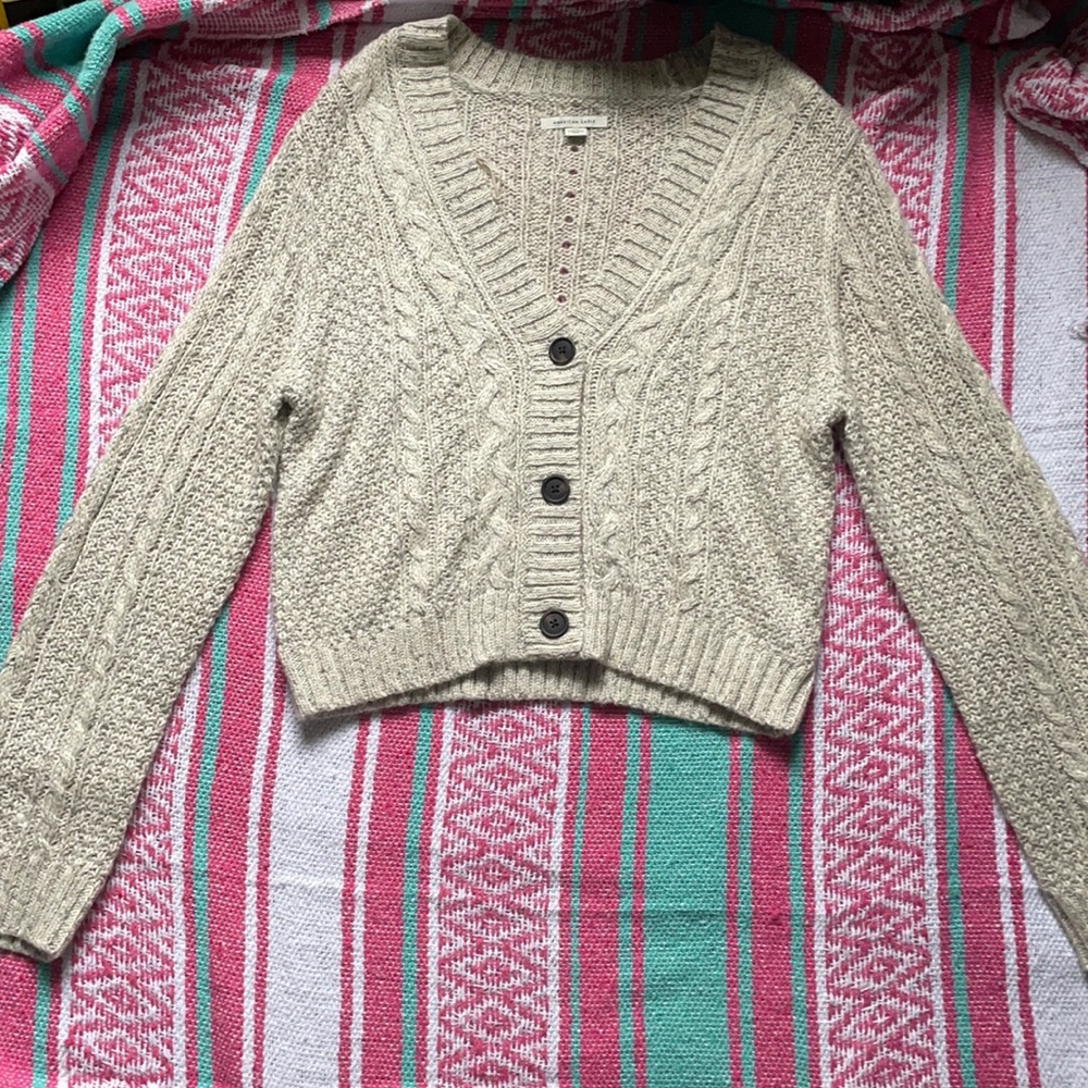 American Eagle Button Sweater
